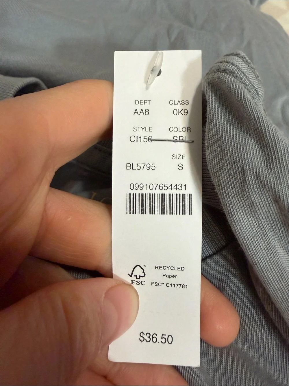 J crew slate blue Broken-in T-shirt